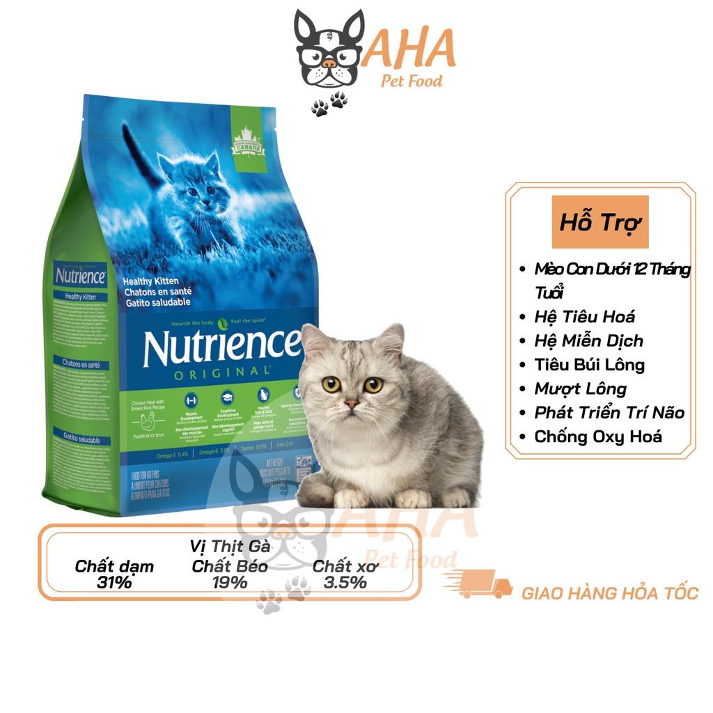 Thức Ăn Cho Mèo Con Nutrience Original Bao 2,5kg Phát Triển Trí Não - Thịt Gà, Dầu Cá Hồi DHA Giúp Da Lông Bóng Mượt