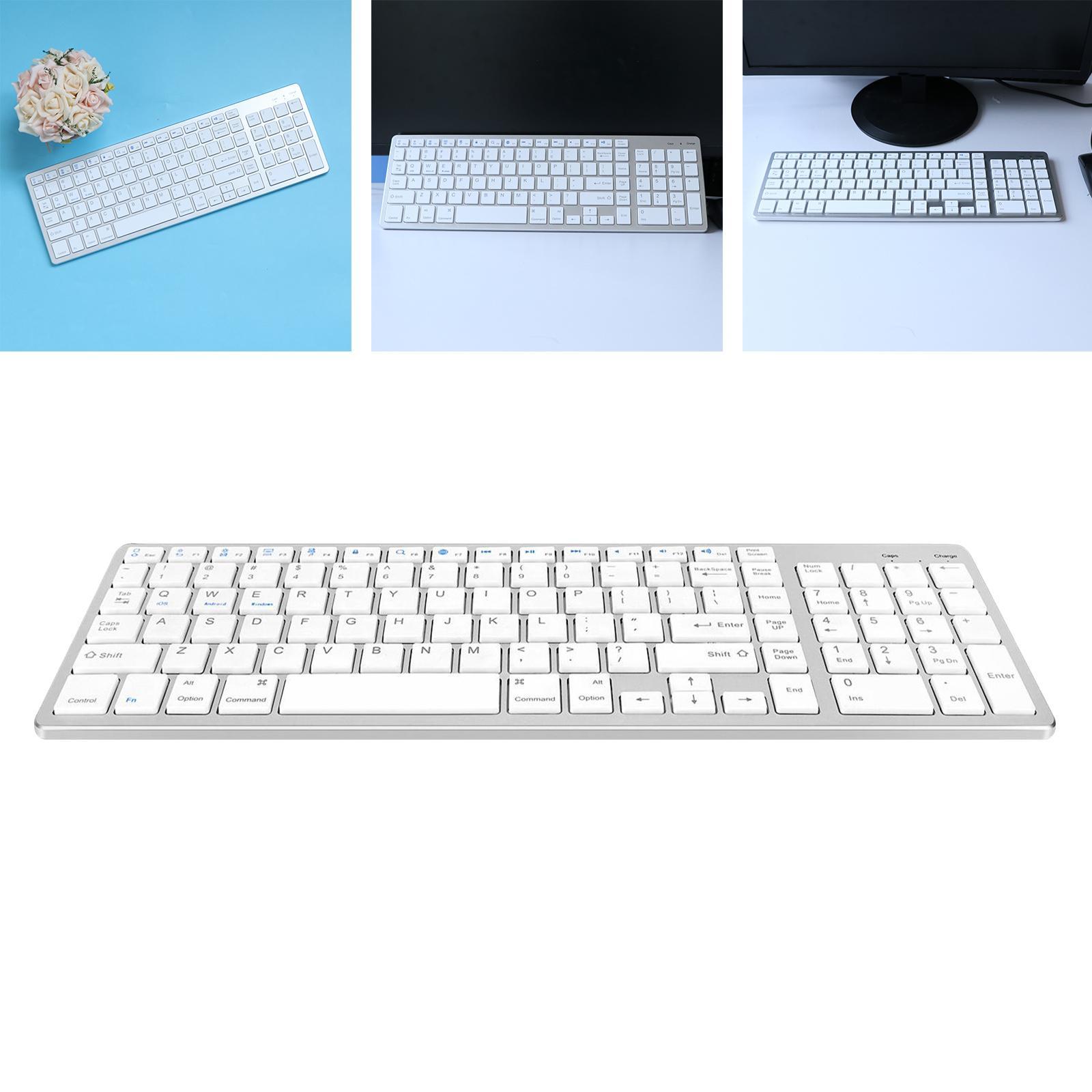 Bluetooth Wireless Keyboard for Windows iOS Android Laptops color