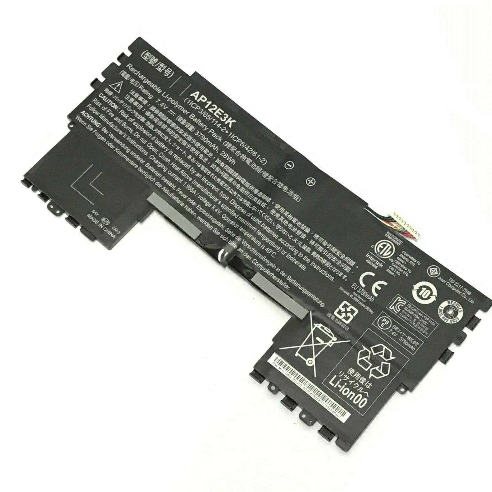 Pin dành cho Acer AP12E3K S7 S7-191 3790mAh 28WH 1ICP3/65/114-2
