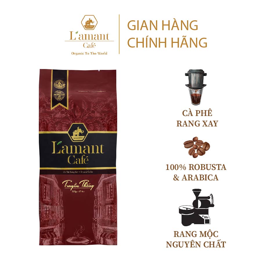 Combo 02 Cà phê rang xay Truyền Thống và 01 Phin Nhẹ
