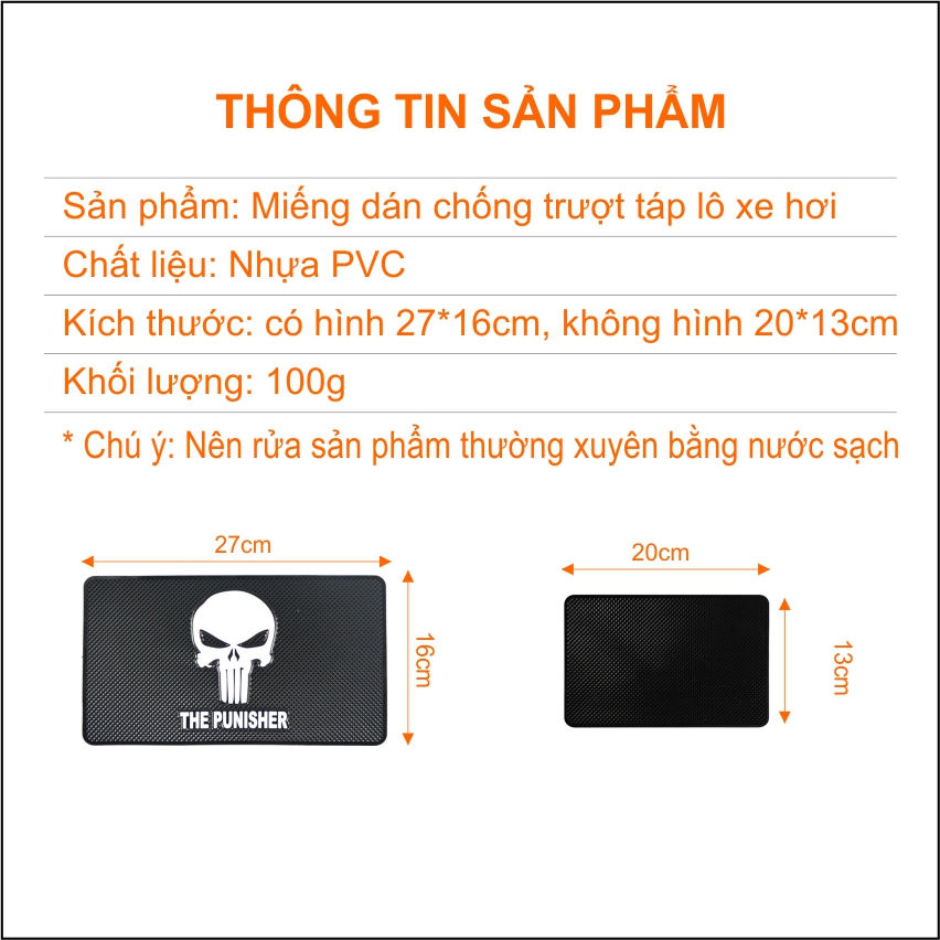 Tấm dán chống trượt táp lô xe hơi, ô tô bảo vệ bề mặt táp lô, rửa nước tái sử dụng nhiều lần