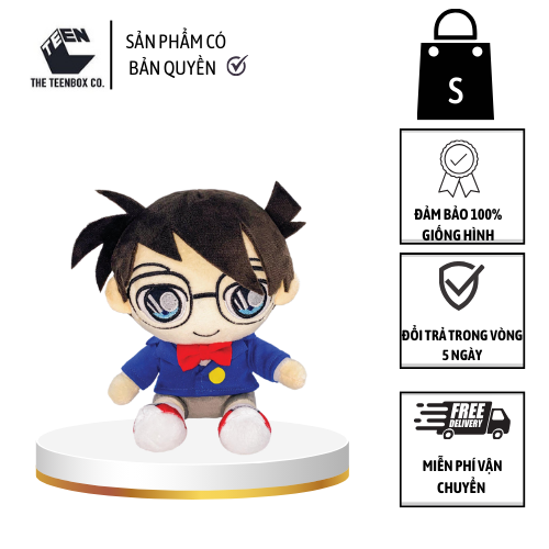Thú bông Conan size S - Sản Phẩm Có Bản Quyền, Phân Phối Bởi Teenbox