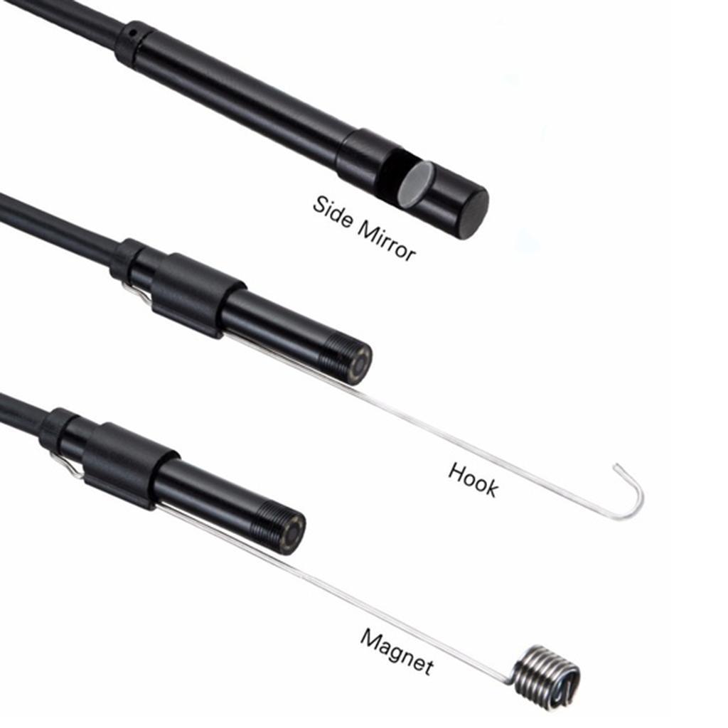 3in1 USB Endoscope with 6 Adjustable LED Lights, Semi-Rigid  Waterproof