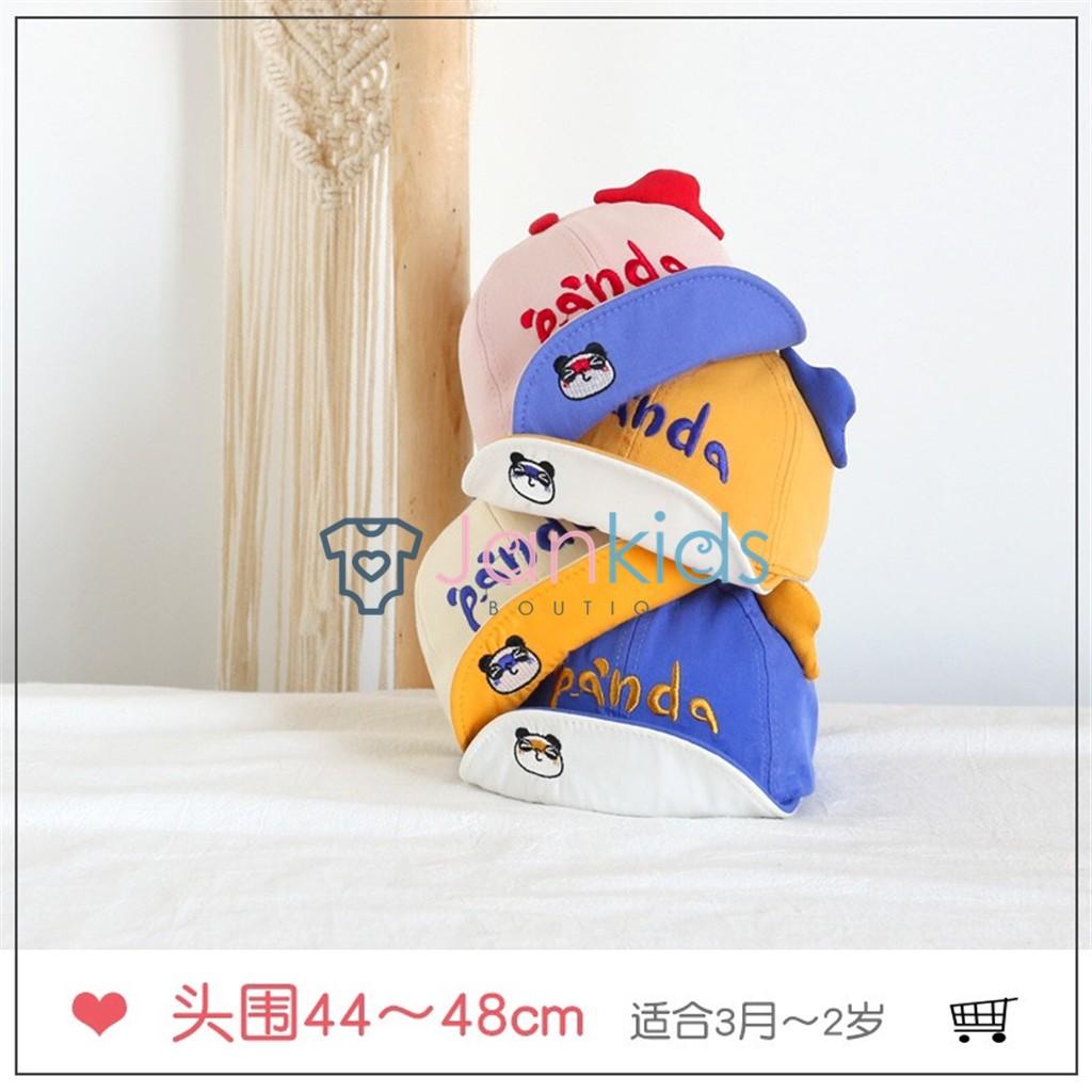 Mũ lưỡi trai phong cách Hàn Quốc thêu chữ PANDA kute cho bé 0-2 tuổi