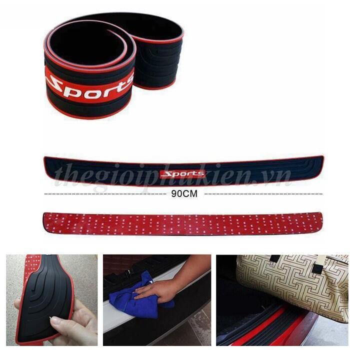 Bộ 5 nẹp cao su Sport chống trầy bậc bước chân ngoài, bậc cốp ngoài Ô tô, Xe hơi đa năng