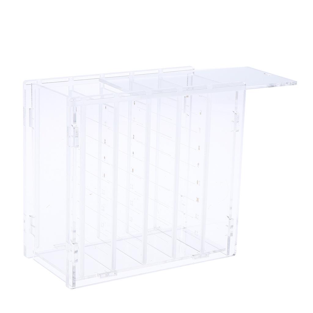 Dustproof Transparent Acrylic 5 Layers False Eyelash Extensions Display Stand Lashes Storage Glue Pallet Holder