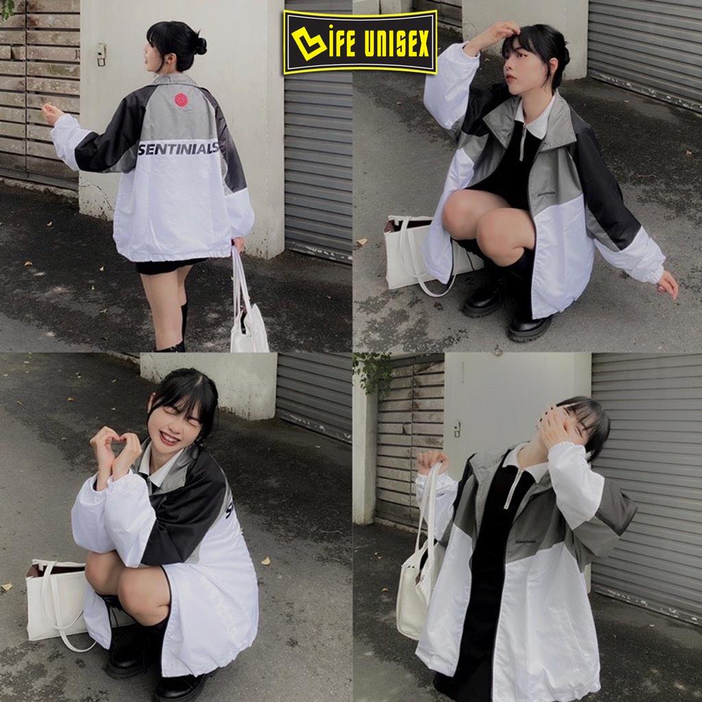 Áo Khoác Dù 2 Lớp SENTINIALR Ulzzang Nam Nữ Unisex Form Rộng Bomber Jacket Unisex