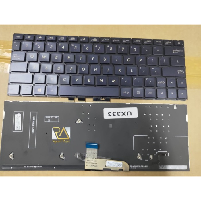 BÀN PHÍM THAY THẾ CHO LAPTOP ASUS UX333 CÓ LED, Ux333 Ux333f Ux333fn Uf3300f Ux334 Ux334u Ux334ua Ux334a U334u