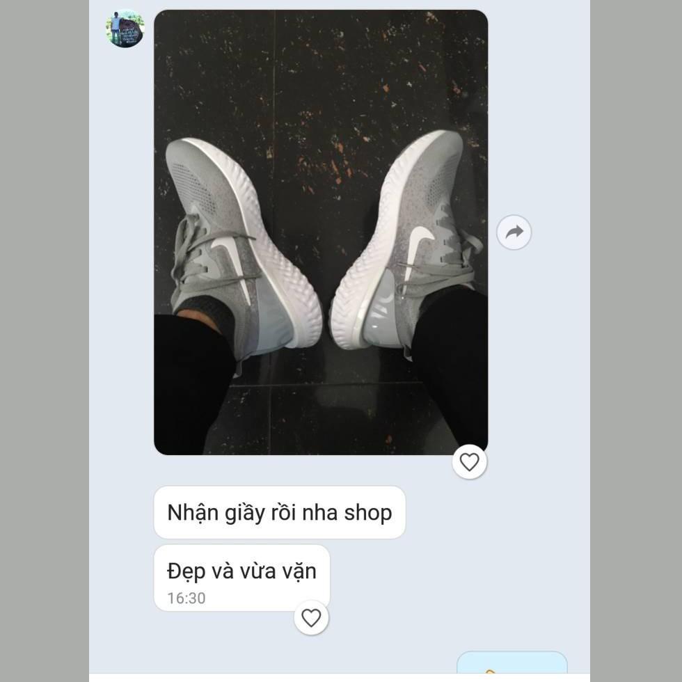 Giày Sneaker Epic React Flyknit Silver Pgiá như sỉ