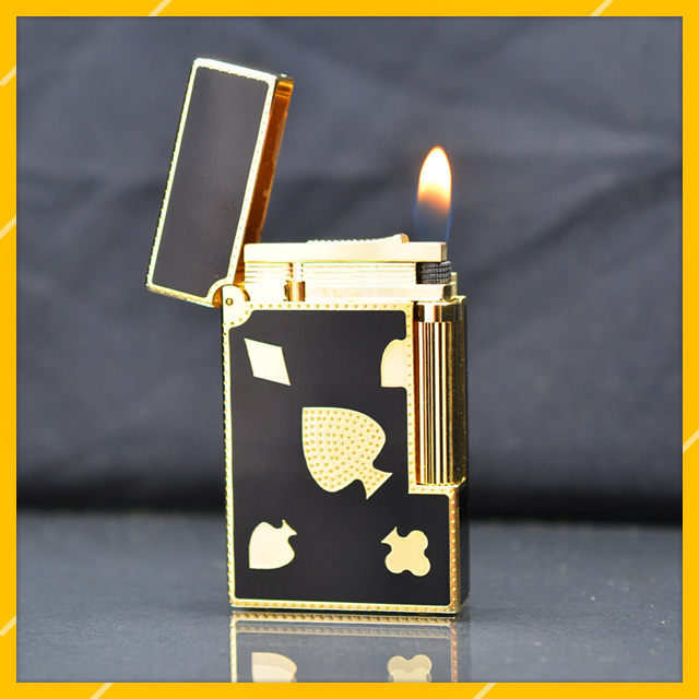 Vỏ Hột Quẹt Bật Lửa Upon D54V Họa Tiết Hình Át Bích Độc Đáo Mới Lạ - Dùng Ga Đá Cao Cấp