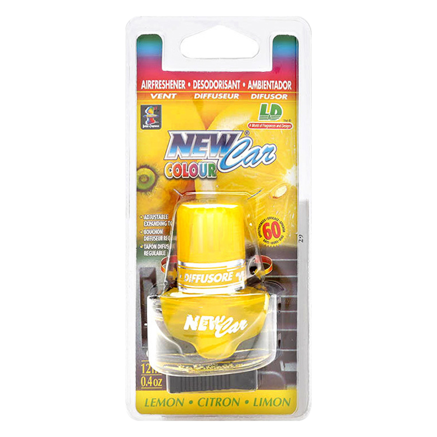Nước Hoa Ghim Máy Lạnh L&amp;D New Car Colour Lemon