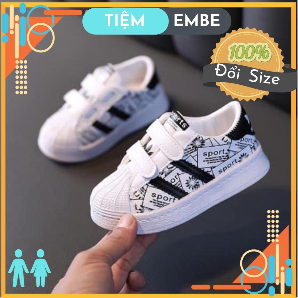 Giày trẻ em thể thao bé trai Sport quai dán, Giay tre em be trai đi chơi đi học cho bé 2 đến 5 tuổi
