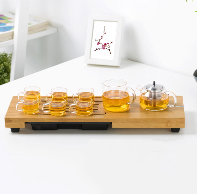 Bộ bình trà đạo mini thủy tinh chịu nhiệt T107 - 250mL