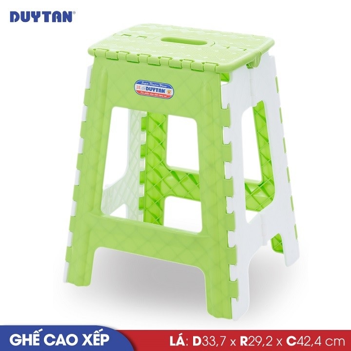 Ghế cao xếp nhựa Duy Tân (33.7 x 29.2 x 42.4 cm) - 05004 - Giao màu ngẫu nhiên - Hàng chính hãng