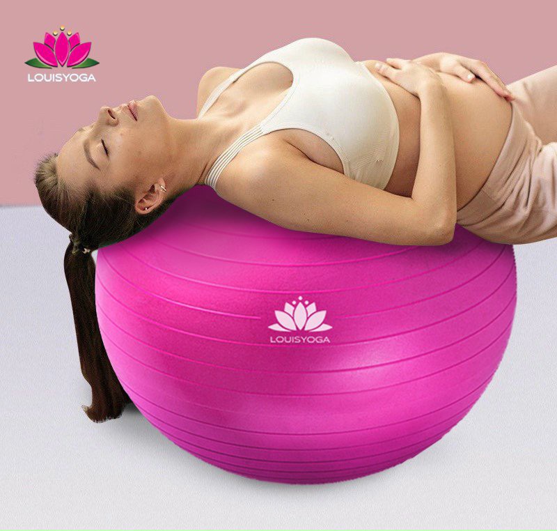 Bóng tập thể hình loại lớn 65cm (1000g) - Bóng tập yoga van chống nổ