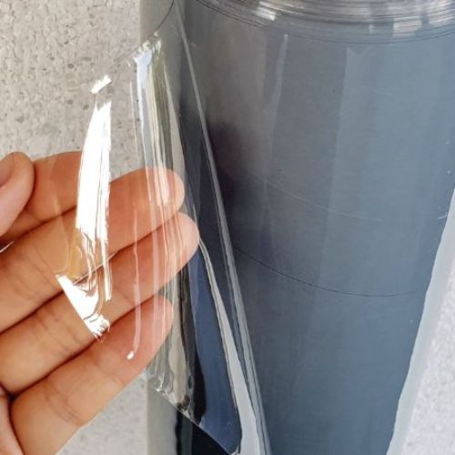 Màng nhựa PVC trong suốt loại cứng - kính nhựa làm tấm che, vách ngăn trong suốt - khổ 80cm