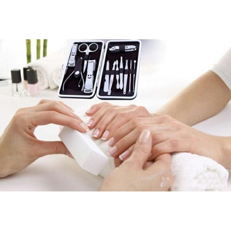 BỘ 12 DỤNG CỤ LÀM NAIL  MIỄN PHÍ GIAO HÀNG  DỤNG CỤ LÀM MÓNG 12 MÓN KÈM HỘP DA THIẾT KẾ TRANG NHÃ CAO CẤP TIỆN DỤNG