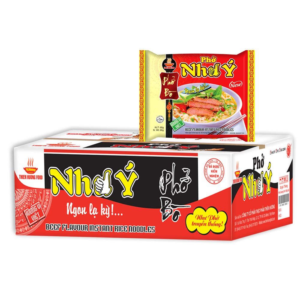 Thùng 30 gói Phở Như Ý Bò 65g/gói