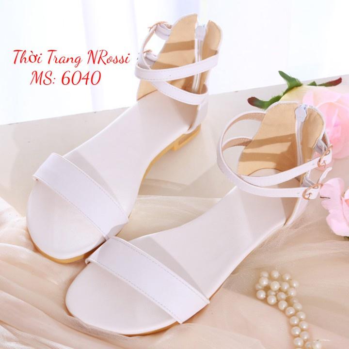 Giày sandal đế bằng nữ big size 40 41 42 43 44