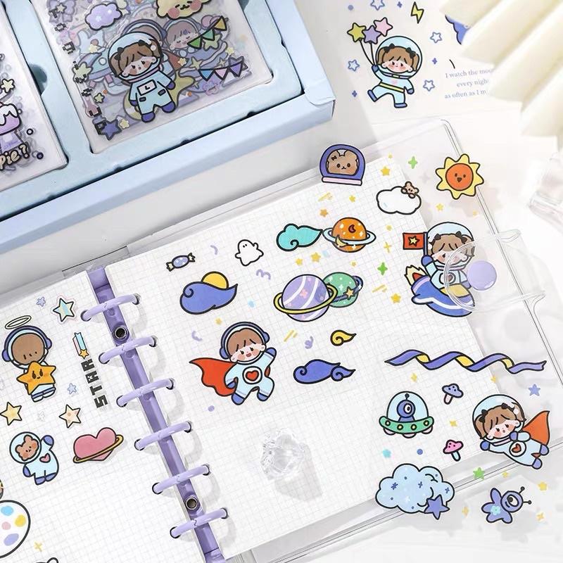 Sticker cute 1200 tấm hình dán dễ thương Lovely Book