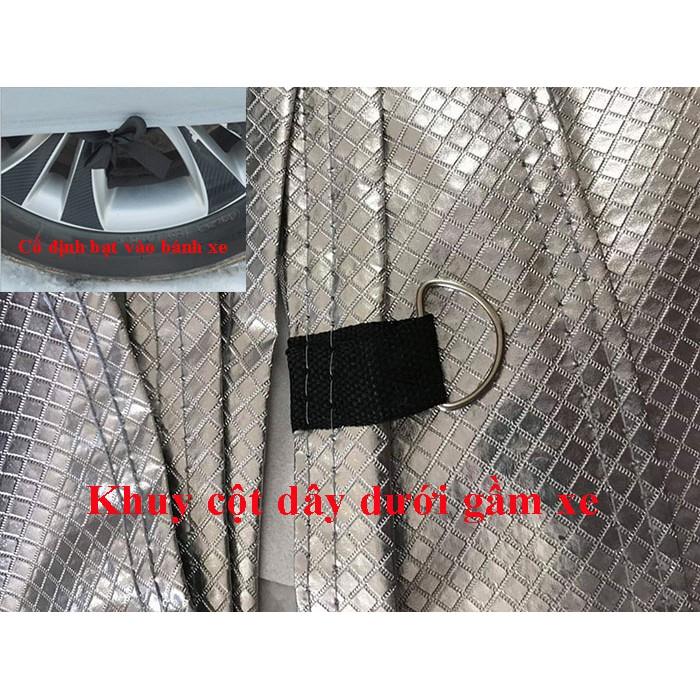 Bạt phủ ô tô tráng nhôm chống mưa, chống nắng, chống trầy, chống mất phụ kiện xe
