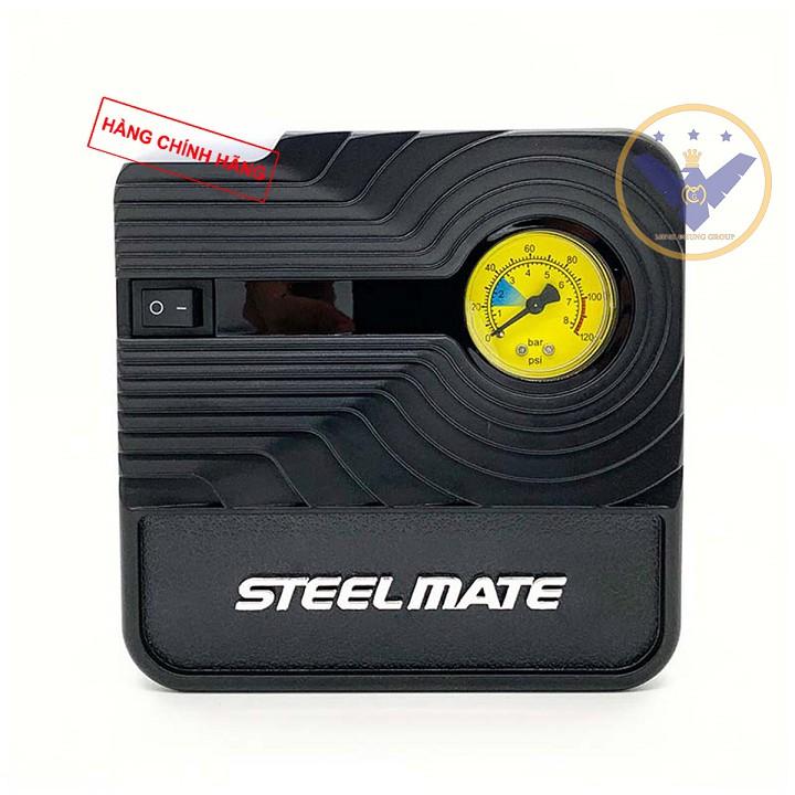 Bơm lốp ô tô mini Steel Mate P03 12v - bơm lốp mini chính hãng