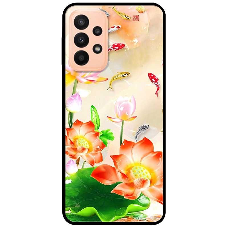 Ốp lưng dành cho Samsung A13 5G - Samsung A33 5G mẫu Sen Nở Và Koi