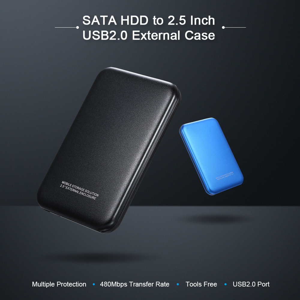 Hộp Đựng Ngoài Bộ Chuyển Đổi 2,5 Inch USB2.0 Sang SATA HDD
