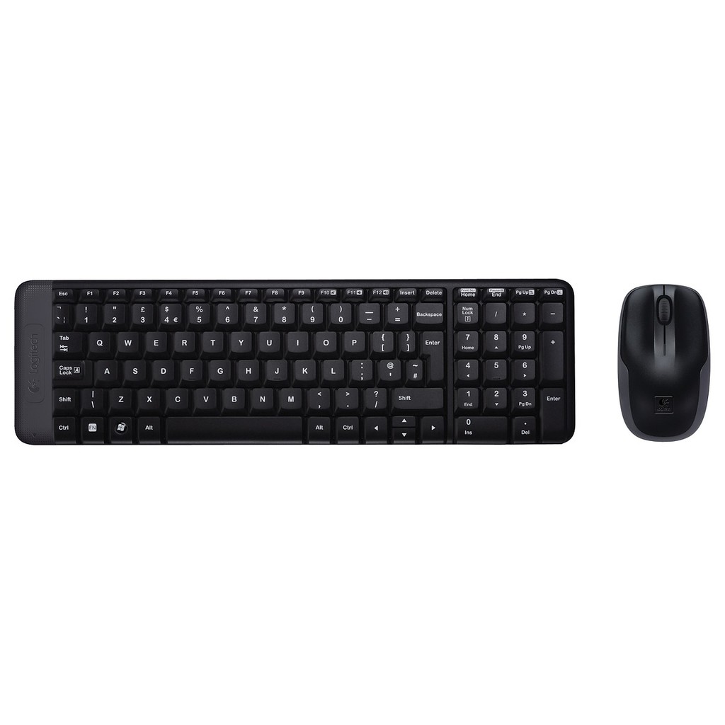 Bộ Bàn Phím Và Chuột Logitech MK220 Kết Nối Không Dây Wireless 2.4Ghz, Nhỏ Gọn - Hàng chính hãng