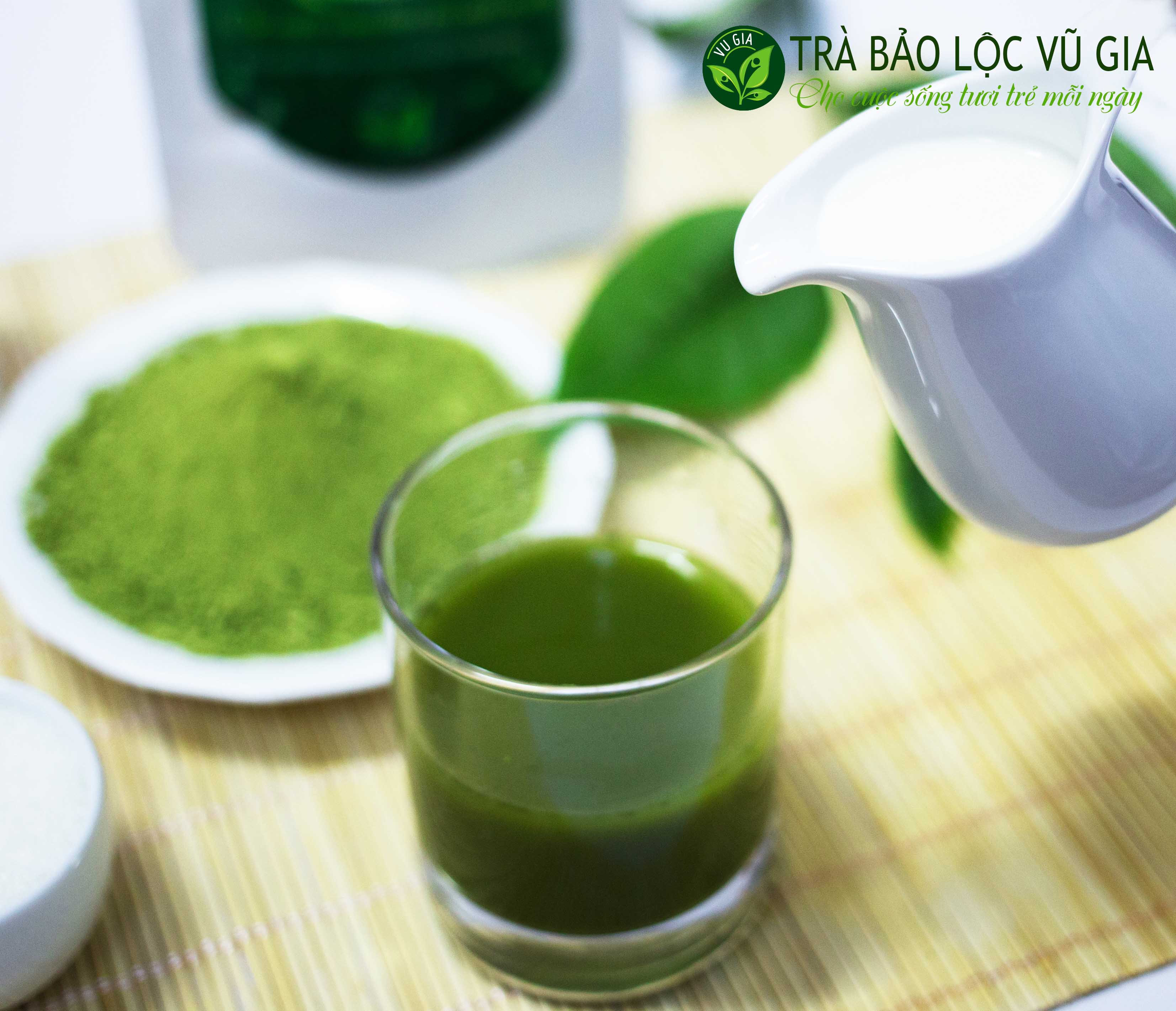 Matcha Olong Sấy Lạnh Nguyên Chất Vũ Gia (30g/túi)