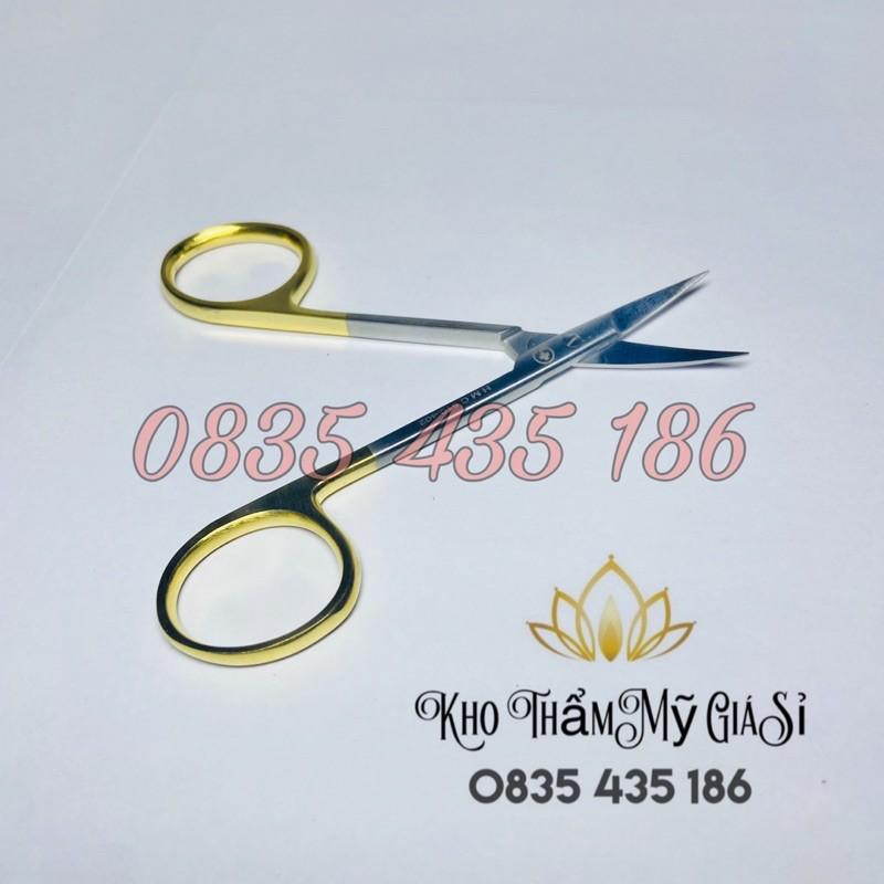 Kéo Cong 9,5cm Super Cut Cán Vàng Cao Cấp