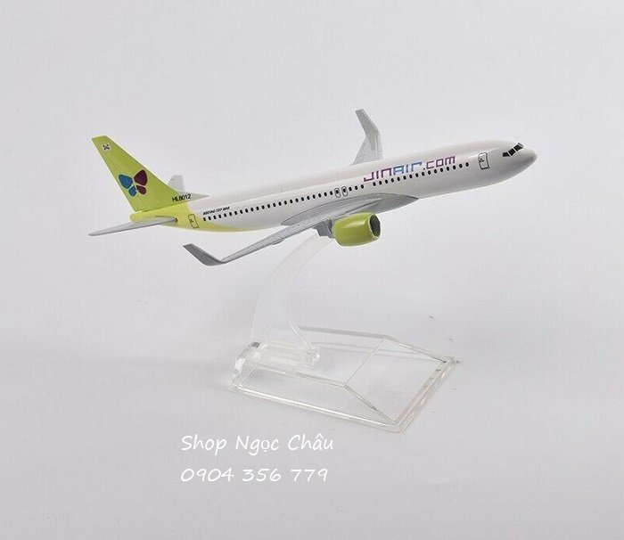 Máy bay mô hình tĩnh Jinair.com B737 16cm