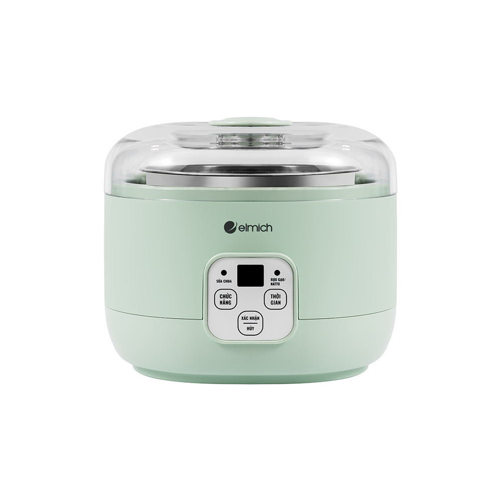 Máy Làm Sữa Chua Elmich YME0296 15W, Hàng Chính Hãng, Cảm Ứng Điện Tử, Nồi Ủ Inox - JoyMall