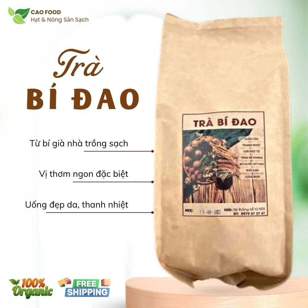 Trà bí đao CAO FOOD sấy khô tự nhiên - từ 100% trái bí đao già Đaklak dân trồng vô cơ