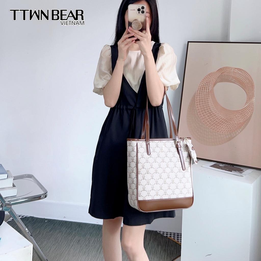 Túi tote da TN2937 TTWN BEAR đeo chéo thời trang công sở