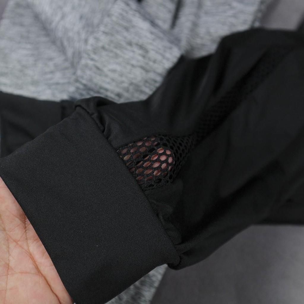 Quần jogger nữ lửng phối lưới hot trend (có 2 màu đen và xám)