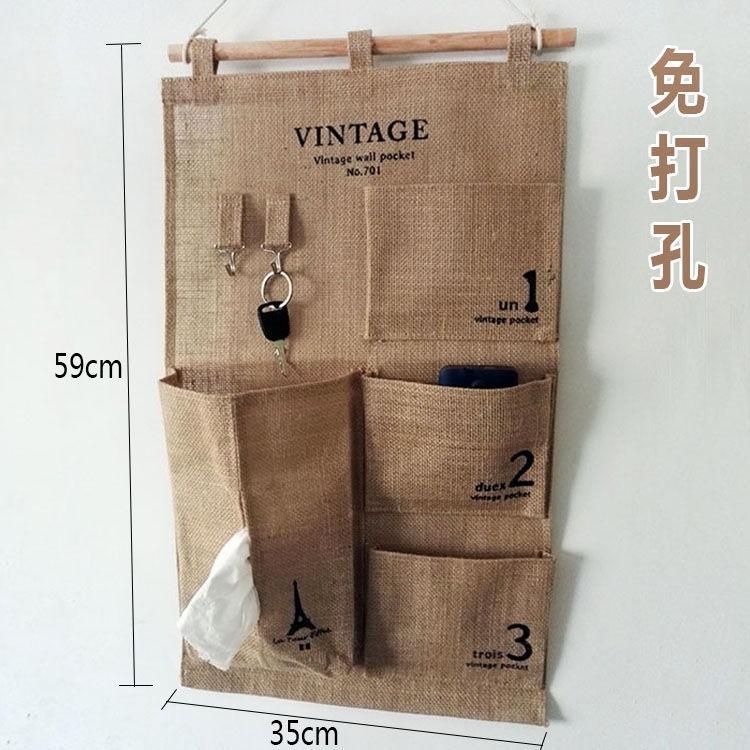 Túi Vải Treo Tường Nhiều Ngăn Đựng Vật Dụng Tiện Lợi