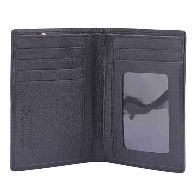 HC2304-05-06 - Ví nam Huy Hoàng da trăn kiểu đứng màu đen, nâu, da nguyên thủy