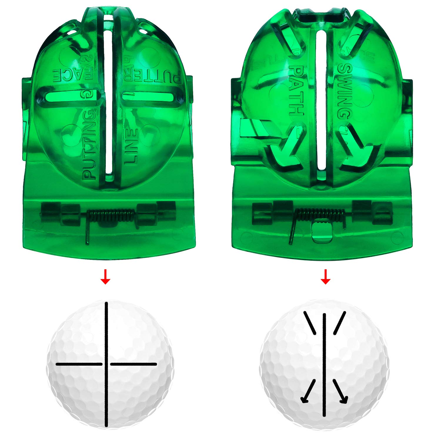 COMBO 3 VẼ LINE BÓNG - PGM GOLF BALL LINE MARKER - HXQ001