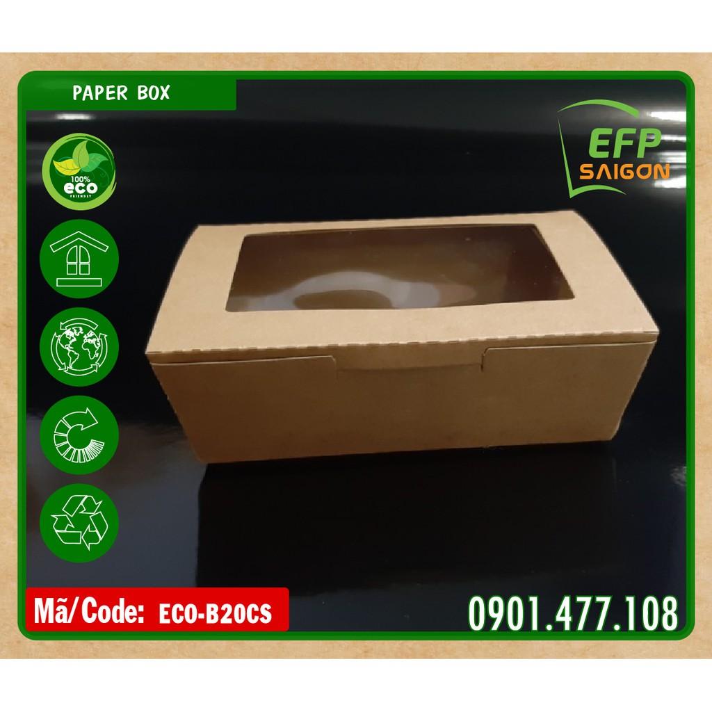 Hộp giấy đựng thức ăn 100 cái/đơn x 3.250d