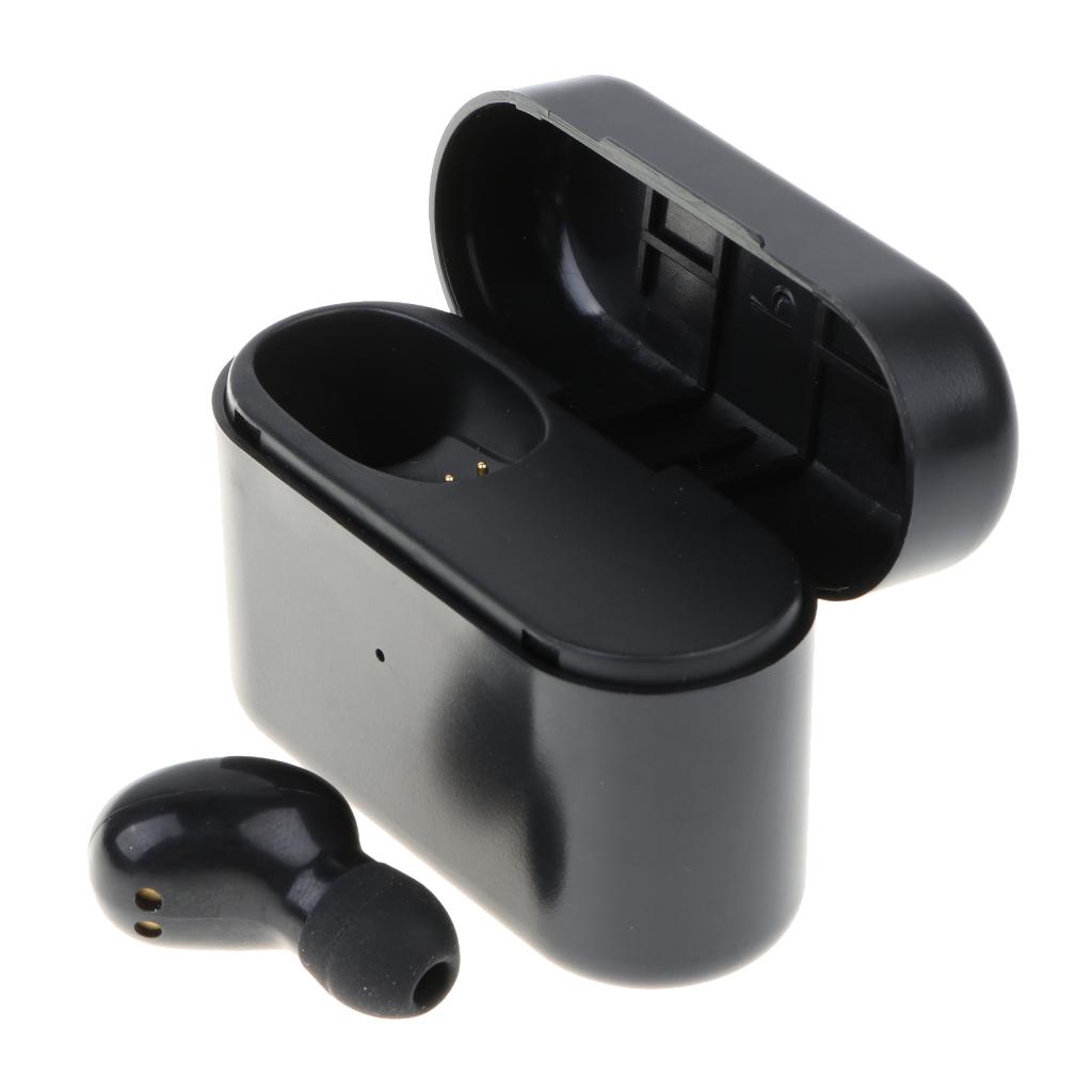 Bluetooth Wireless In-ear Earbuds Stereo Headsets With Charging Bin Black