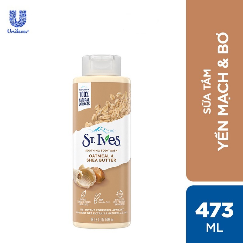 Sữa Tắm St.Ives Yến Mạch và Bơ 400ml