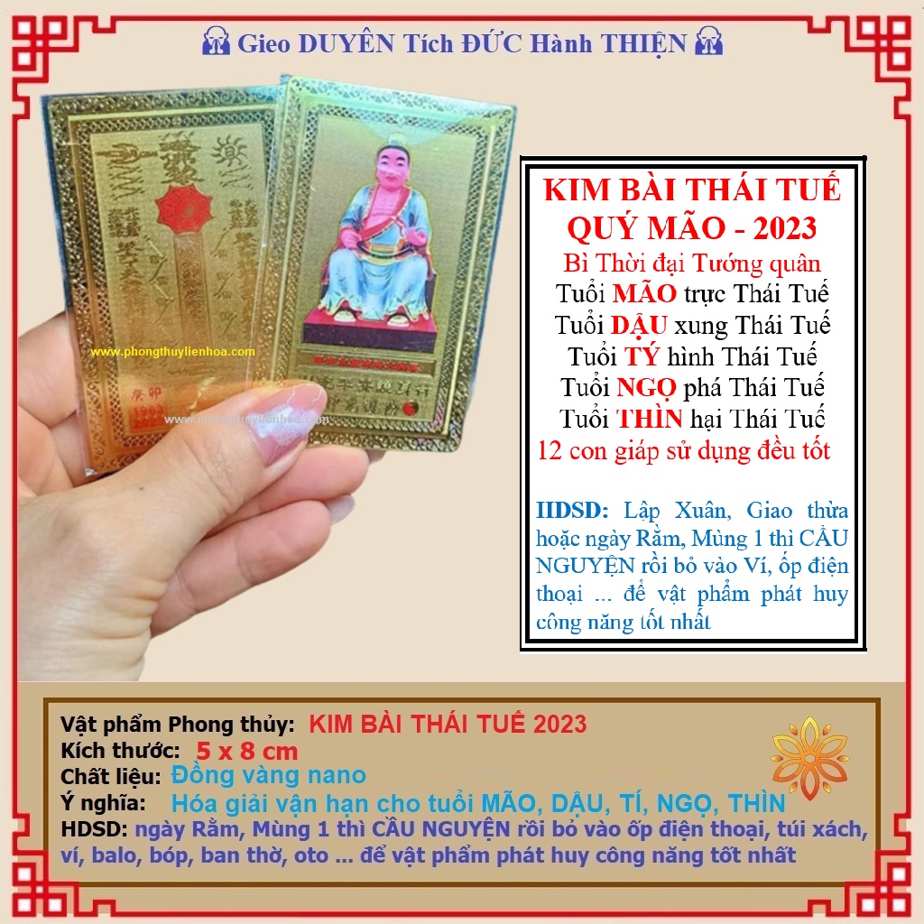 Kim Bài Thái Tuế 2023