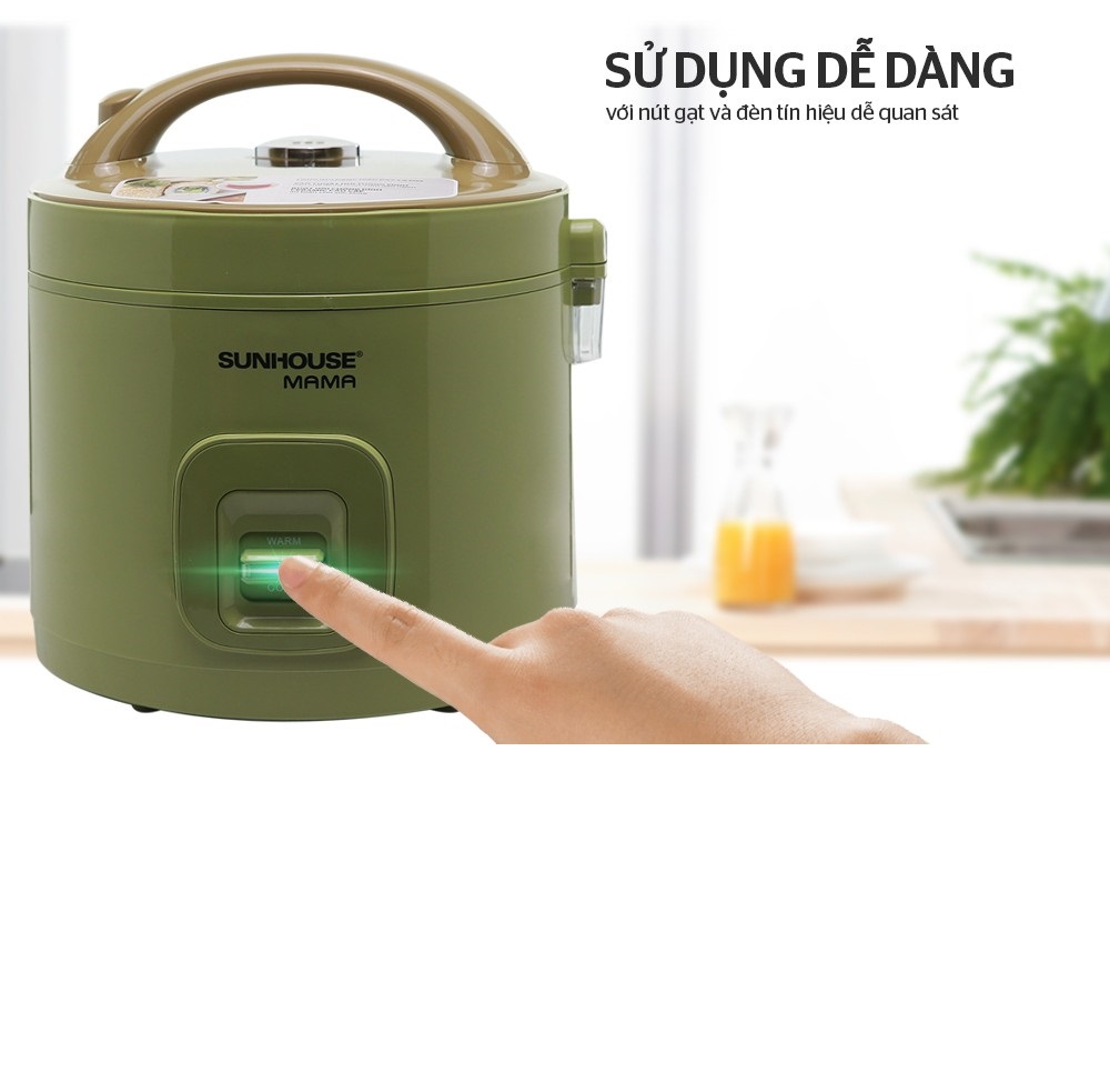 Nồi Cơm Điện 1.8L Sunhouse MaMa SHD8665 - Màu Ngẫu Nhiên - Hàng Chính Hãng