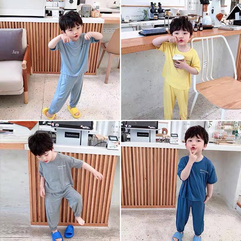 Bộ thun dài co giãn mềm mịn cho bé có clip ở cuối