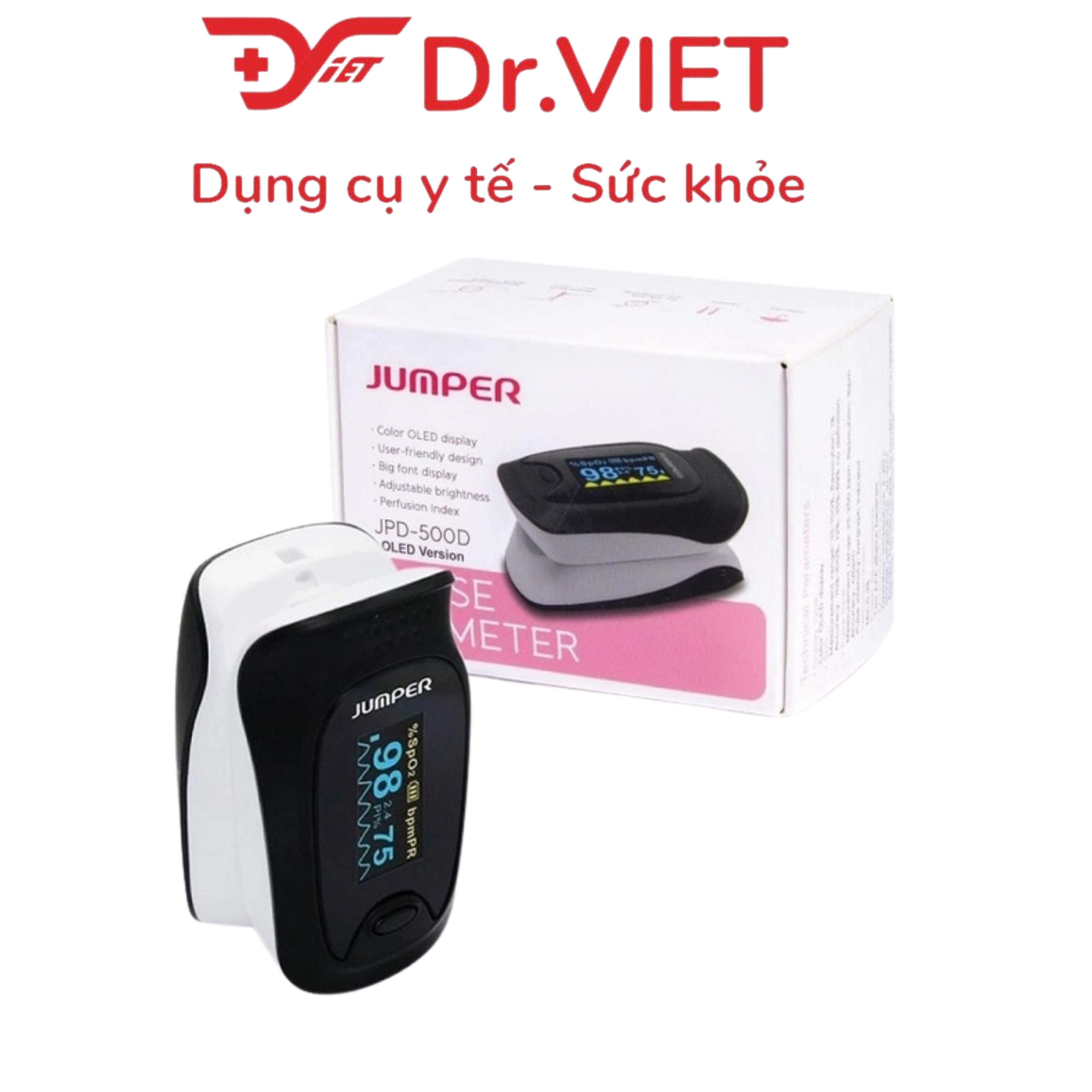 Máy đo nồng độ oxy máu JUMPER JPD-500F