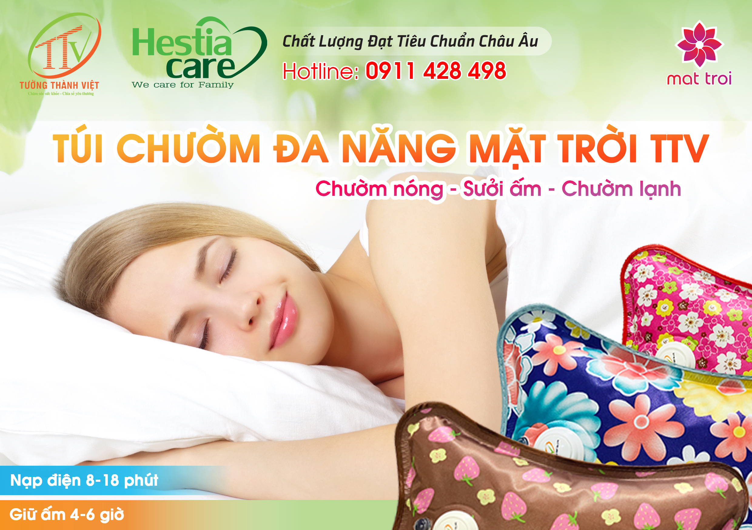 Túi Chườm Nóng Lạnh Đa Năng Mặt trời Size Lớn TTV Combo 2 Túi Giá Ưu Đãi