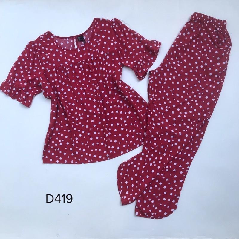 Đồ Bộ Tole Lanh Quần Dài Tay Lở