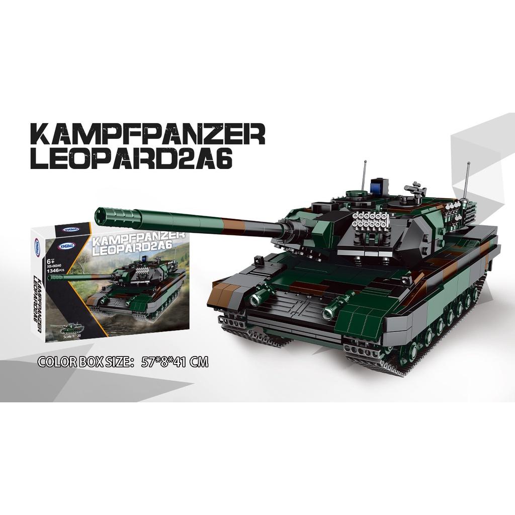 Đồ chơi Lắp ráp Xe Tăng Đức Leopard 2A6 - Xingbao XB06040 German Tank - Xếp hình thông minh - Mô hình trí tuệ