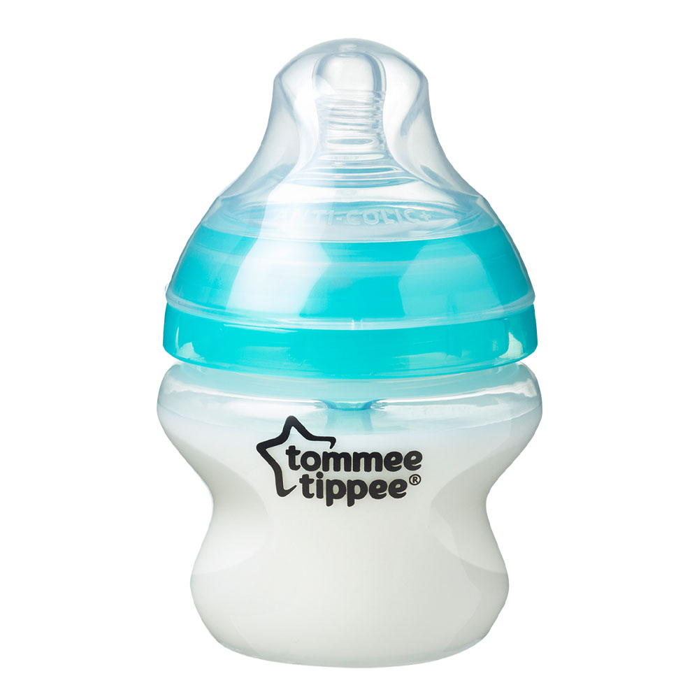 Bình sữa siêu chống đầy hơi kèm báo nhiệt Tommee Tippee Advanced Anti-Colic 150ml, núm ty đi kèm 0-3 tháng